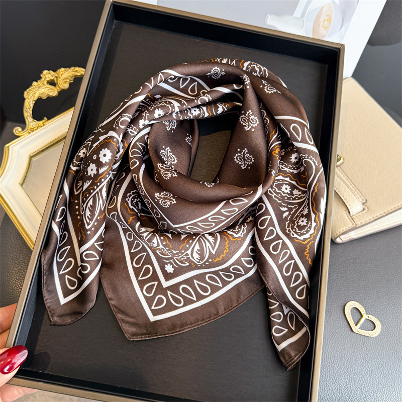 New Paisley Print Square Scarf - đánh giá và giá Silk Scarf Square